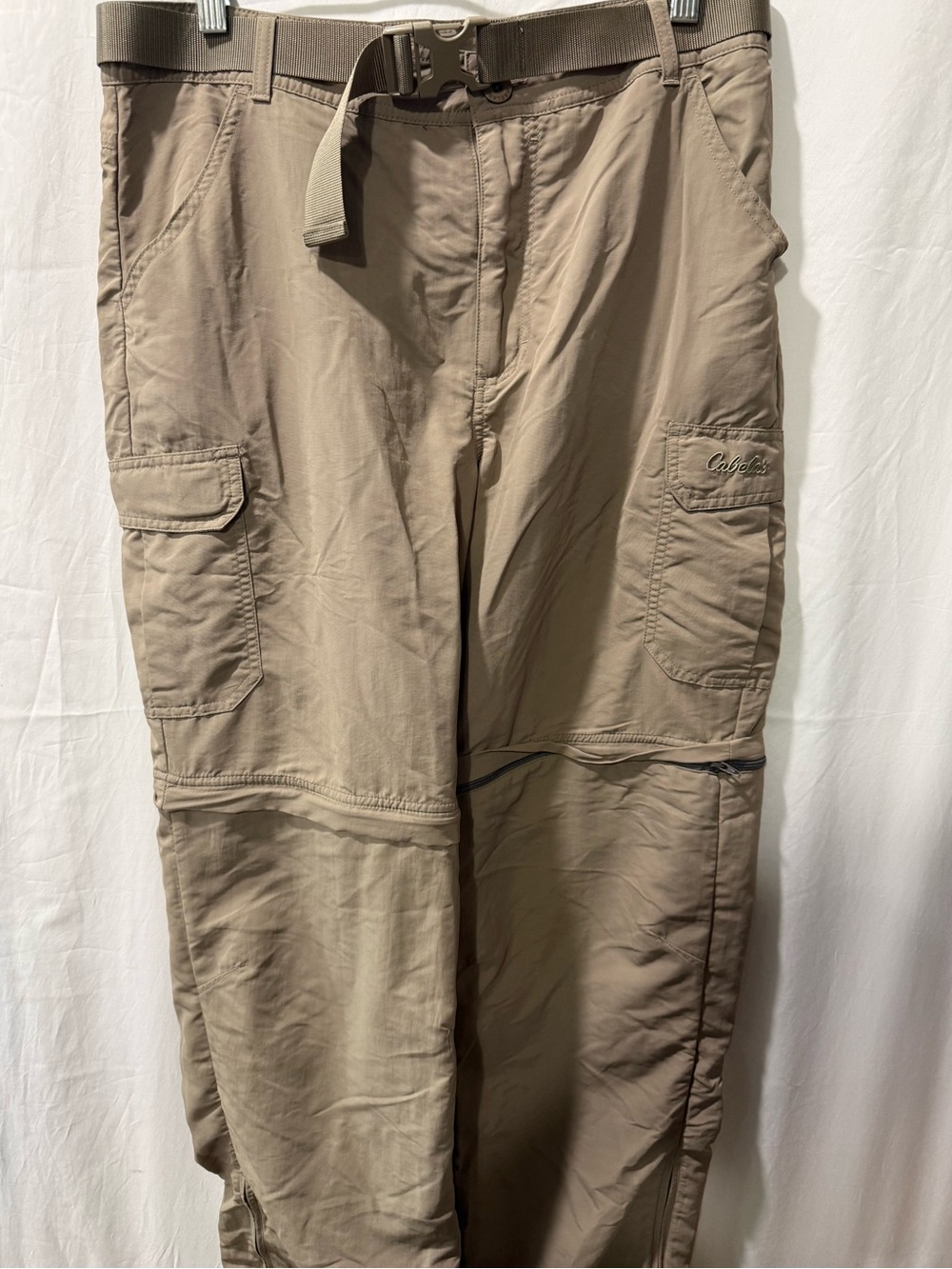 Dockers Tan Convertible Cargo Pants with Belt